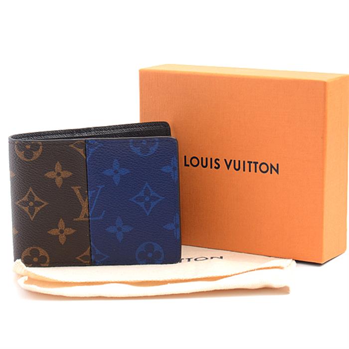 ルイヴィトン Louis Vuitton ポルトフォイユ・ミュルティプル モノグラム スプリット メンズ 二つ折り財布 M63023【中古】