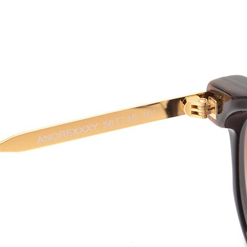 ティエリーラスリー THIERRY LASRY サングラス ブラック×ゴールド プラスチック×メタル ANOREXXXY【中古】