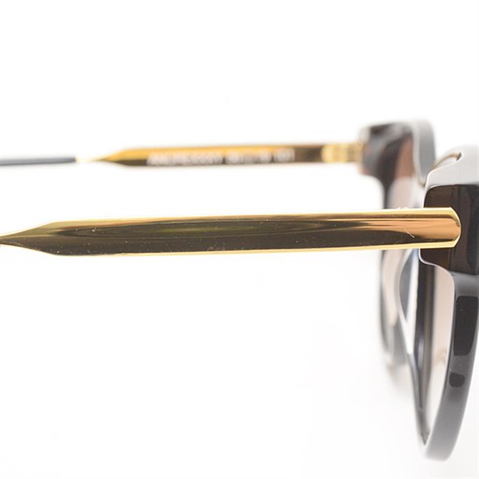 ティエリーラスリー THIERRY LASRY サングラス ブラック×ゴールド プラスチック×メタル ANOREXXXY【中古】