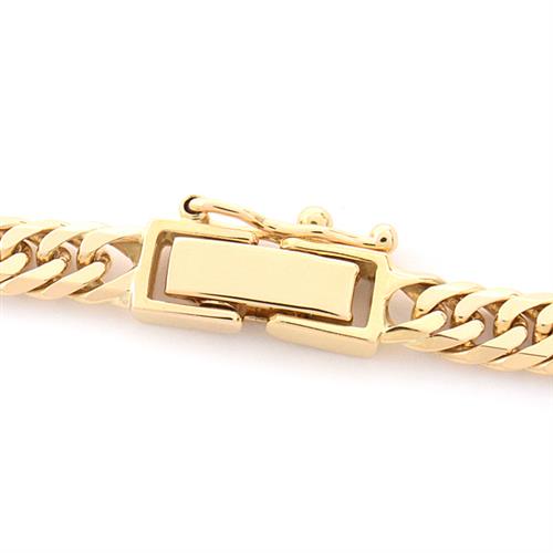 喜平 ネックレス K18 6面カット ダブル 30g 60cm 造幣局検定刻印入 メンズ レディース チェーン イエローゴールド YG 【中古】