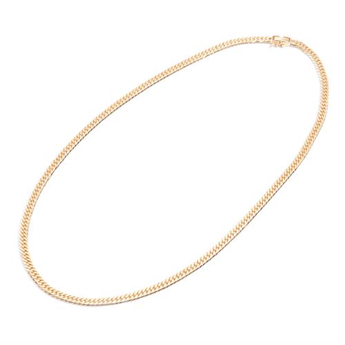 喜平 ネックレス メンズ レディース K18 6面カット ダブル 30g 50cm 造幣局検定刻印入 チェーン イエローゴールド YG 【中古】