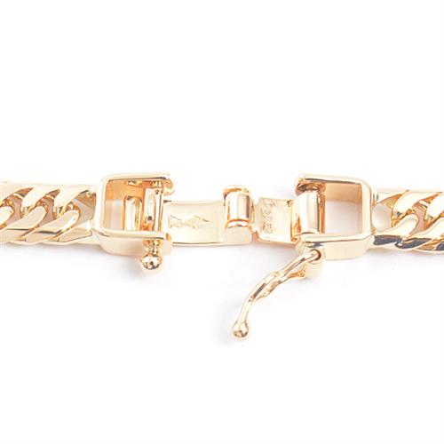 喜平 ネックレス メンズ レディース K18 6面カット ダブル 30g 50cm 造幣局検定刻印入 チェーン イエローゴールド YG 【中古】