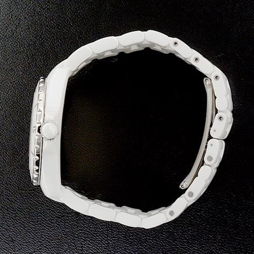 シャネル 腕時計 メンズ J12 12Pダイヤモンド 38mm 自動巻き ホワイト文字盤 セラミック CHANEL H1629 CE 中古