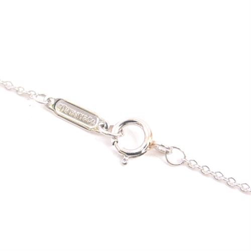 ティファニー ネックレス レディース ソリティア 立爪 ダイヤモンド ネックレス D約0.35ct プラチナ TIFFANY PT950 中古