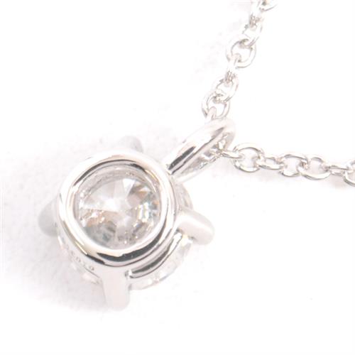 ティファニー ネックレス レディース ソリティア 立爪 ダイヤモンド ネックレス D約0.35ct プラチナ TIFFANY PT950 中古