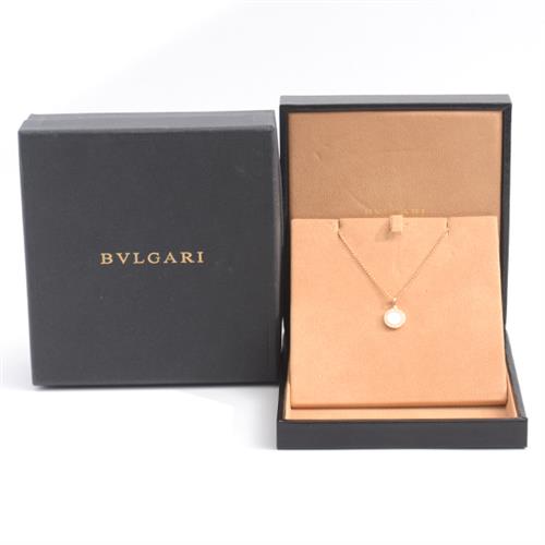 ブルガリ ネックレス レディース ブルガリブルガリ マザーオブパール ホワイトシェル ネックレス ピンクゴールド BVLGARI 750PG 中古