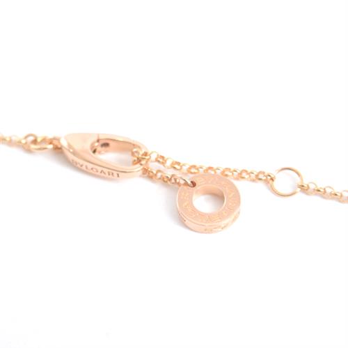 ブルガリ ネックレス レディース ブルガリブルガリ マザーオブパール ホワイトシェル ネックレス ピンクゴールド BVLGARI 750PG 中古