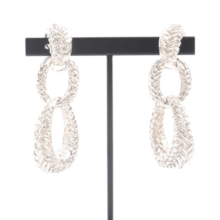 ティファニー イヤリング レディース 3モチーフ デザイン イヤリング SV925 シルバー TIFFANY【中古】