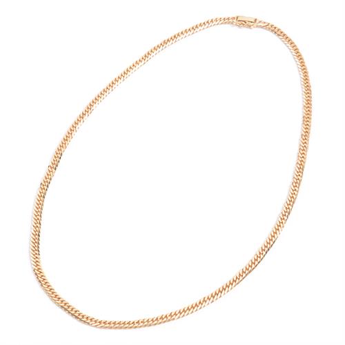 喜平 ネックレス K18 6面カット ダブル 30g 50cm 造幣局検定刻印入 メンズ レディース チェーン イエローゴールド YG 【中古】