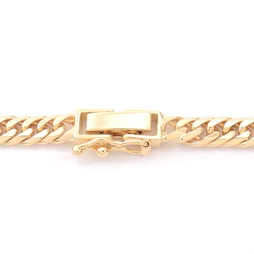 喜平 ネックレス K18 6面カット ダブル 30g 50cm 造幣局検定刻印入 メンズ レディース チェーン イエローゴールド YG 【中古】