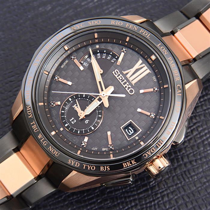 セイコー 腕時計 メンズ ブライツ 2019年限定 ソーラー電波 チタニウム SEIKO SAGA270 TI 中古