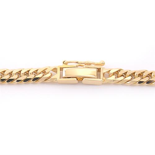 喜平 ネックレス K18 6面カット ダブル 30g 50cm 造幣局検定刻印入 メンズ レディース チェーン イエローゴールド YG 【中古】