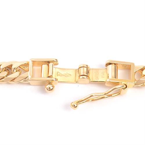 喜平 ネックレス K18 6面カット ダブル 30g 50cm 造幣局検定刻印入 メンズ レディース チェーン イエローゴールド YG 【中古】