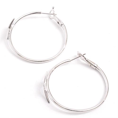 モーブッサン ピアス レディース メ・ニュアンス・ア・トア パヴェダイヤ フープピアス ホワイトゴールド MAUBOUSSIN 750WG 中古