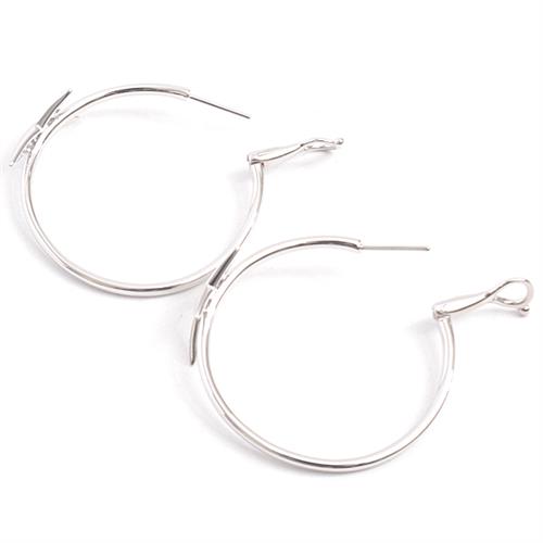 モーブッサン ピアス レディース メ・ニュアンス・ア・トア パヴェダイヤ フープピアス ホワイトゴールド MAUBOUSSIN 750WG 中古