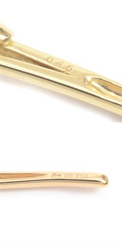 クイーンジュエリー ブローチ レディース コンクシェル×ダイヤモンド ブローチ D0.45ct イエローゴールド Queen Jewelry 750YG 中古