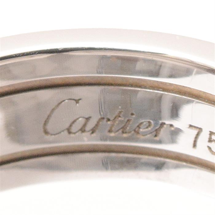 カルティエ 指輪 レディース 2Cダイヤリング 54号（実寸13.5号） ホワイトゴールド 750WG Cartier【中古】