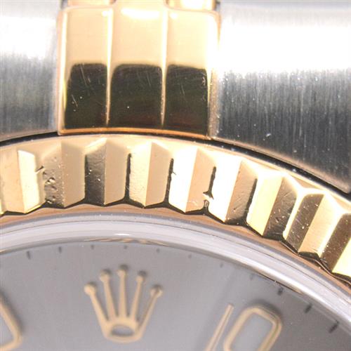 ロレックス 腕時計 レディース 79173 デイトジャスト 自動巻き K番 SS×750YG ステンレス イエローゴールド ROLEX【中古】