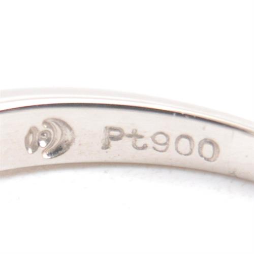 タサキ 指輪 レディース 3Pダイヤモンド リング 8号 D0.33ct プラチナ TASAKI PT900 中古