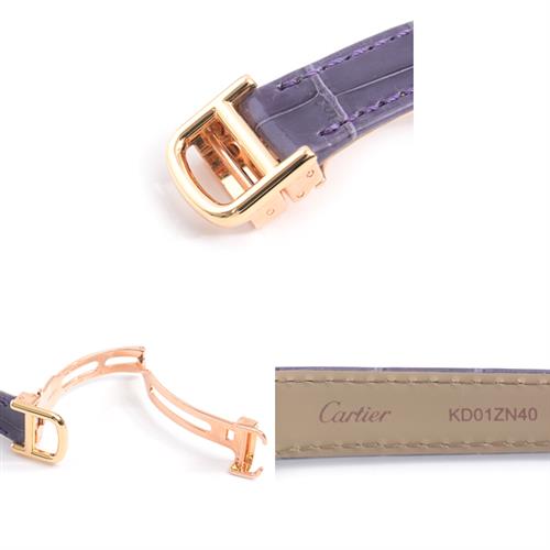 カルティエ 時計 レディース タンクシノワーズSM 電池式 2重ダイヤベゼル アイボリー文字盤 イエローゴールド Cartier 750YG 中古