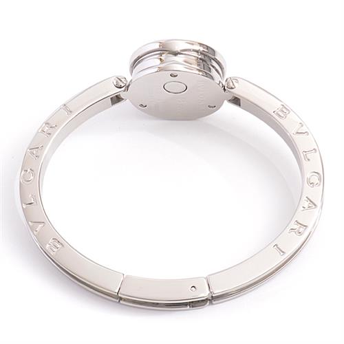 ブルガリ 時計 レディース ビー ゼロワン B-ZERO1 ロードライトガーネット ベゼル 電池式 ブルーシェル文字盤 BVLGARI BZ22S SS 中古