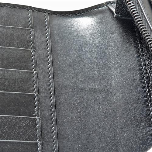 サンローラン 長財布 メンズ タイニー モノグラム ロングウォレット カーフ ブラック SAINT LAURENT 607746 中古