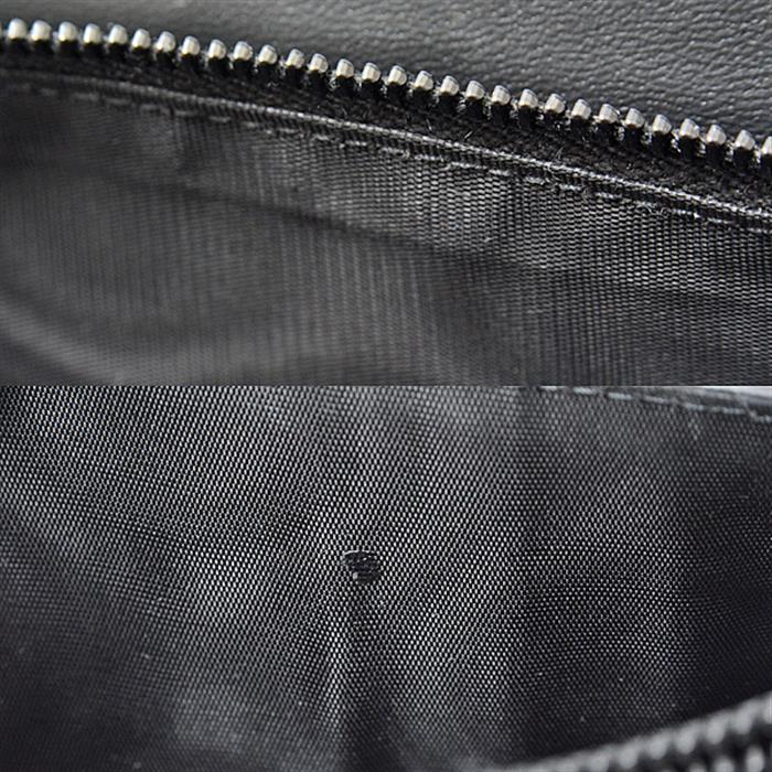 サンローラン 長財布 メンズ タイニー モノグラム ロングウォレット カーフ ブラック SAINT LAURENT 607746 中古