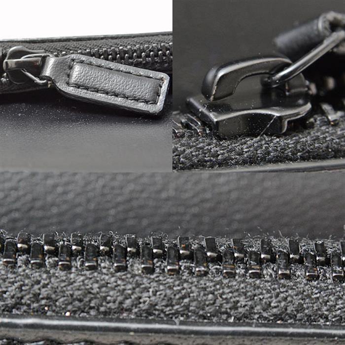 サンローラン 長財布 メンズ タイニー モノグラム ロングウォレット カーフ ブラック SAINT LAURENT 607746 中古