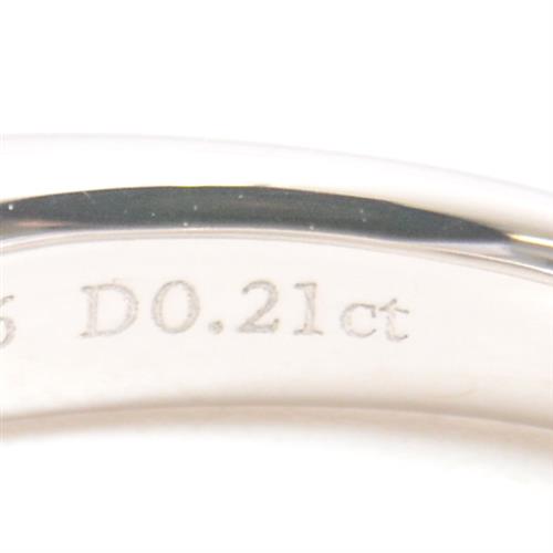 ティファニー 指輪 レディース ハーモニー 立爪 ダイヤモンド リング D0.21ct 7号 プラチナ TIFFANY PT950 中古