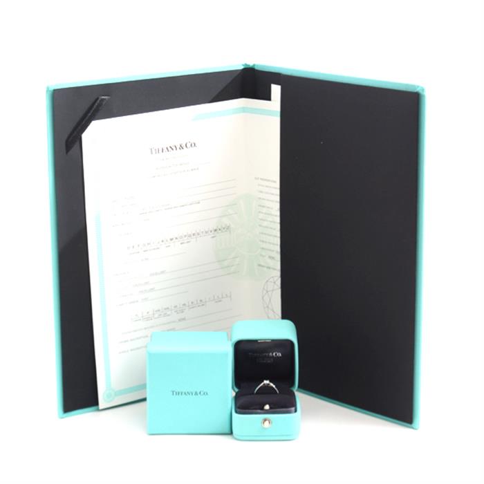 ティファニー 指輪 レディース ハーモニー 立爪 ダイヤモンド リング D0.21ct 7号 プラチナ TIFFANY PT950 中古