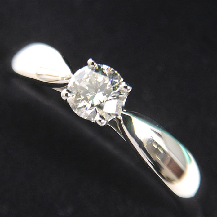 ティファニー 指輪 レディース ハーモニー 立爪 ダイヤモンド リング D0.21ct 7号 プラチナ TIFFANY PT950 中古