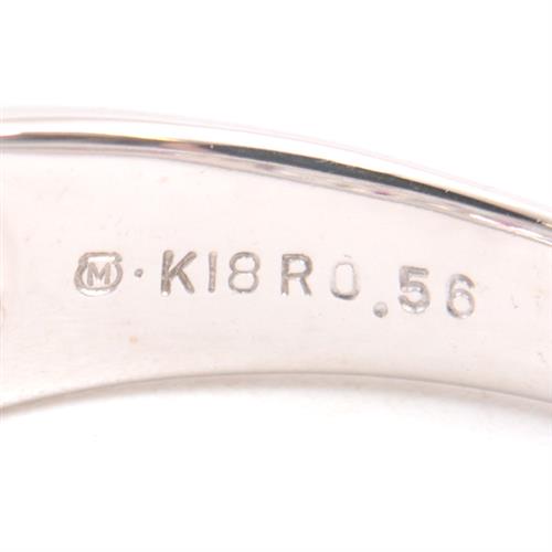 ミキモト　ダイヤモンドリング  k18 WG 0.2ct MIKIMOTO