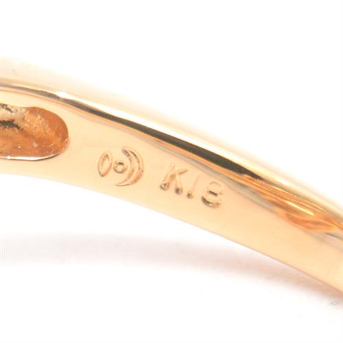 タサキ 指輪 レディース パール×ダイヤモンド リング 8.9mm珠 D0.03ct 10.5号 ゴールド TASAKI K18 中古