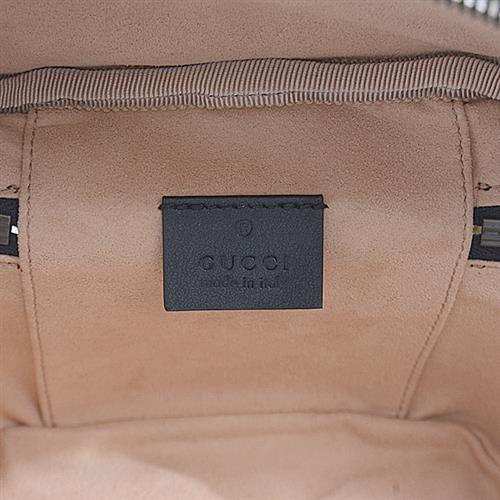 グッチ バッグ レディース キルティング バッグパック リュック ミニ GGマーモント ブラック GUCCI 598594 レザー 中古