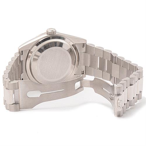 ロレックス 時計 メンズ デイデイト 日ロレ修理済 10Pダイヤ インデックス ブラックシェル ホワイトゴールド ROLEX 118239NG Y番【中古】