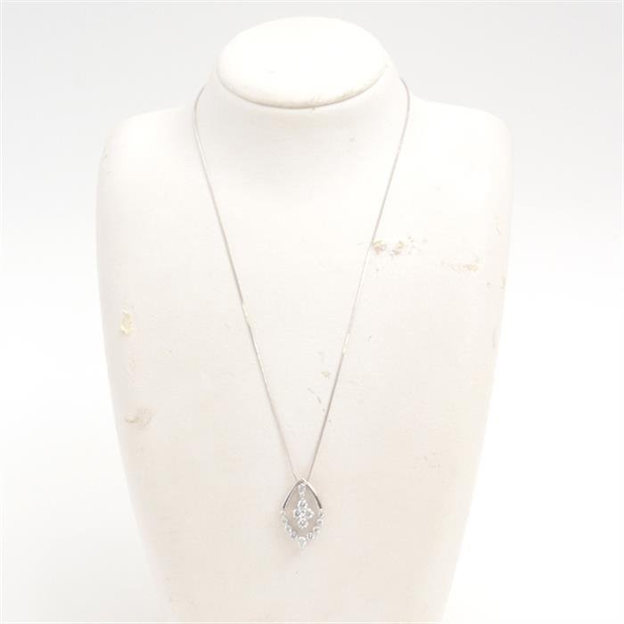 サザンクロス ネックレス レディース ダイヤモンド デザイン ネックレス D0.70ct 0.50ct ホワイトゴールド Southern Cross K18WG 中古