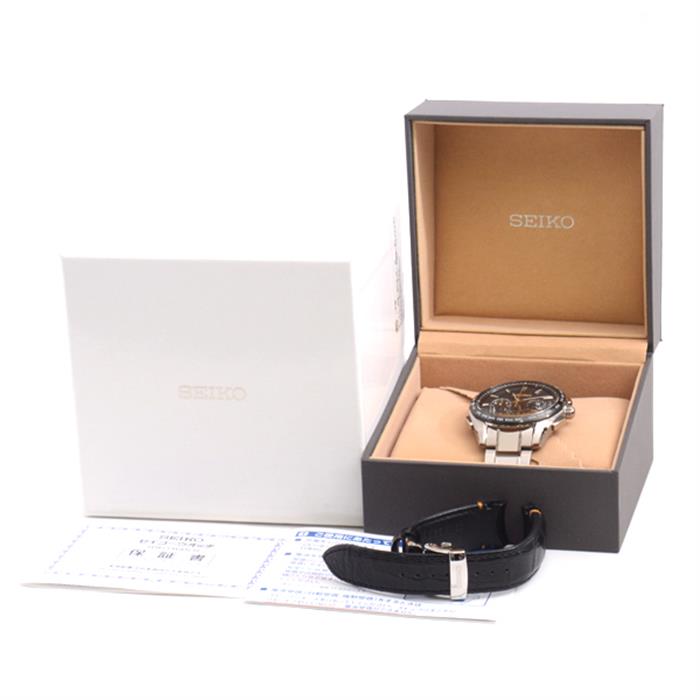 セイコー 腕時計 メンズ SAGA221 ブライツ ソーラー電波 TI チタニウム SEIKO【中古】
