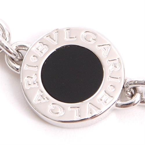 ブルガリ ネックレス レディース ブルガリブルガリ ソートワール オニキス ネックレス 750WG ホワイトゴールド BVLGARI【中古】