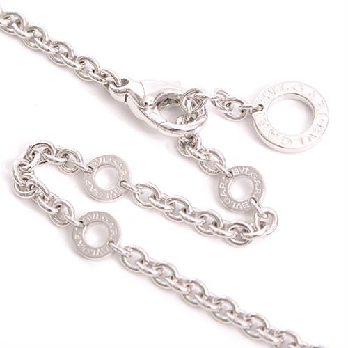 ブルガリ ネックレス レディース ブルガリブルガリ ソートワール オニキス ネックレス 750WG ホワイトゴールド BVLGARI【中古】