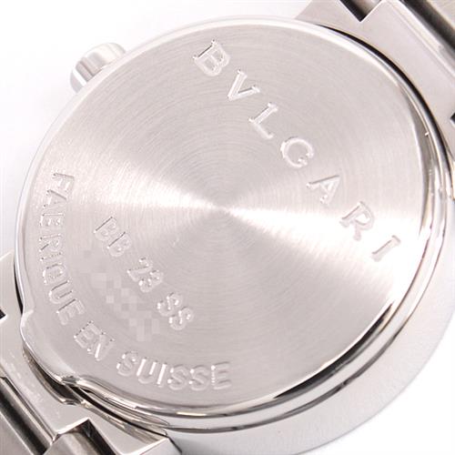 ブルガリ 時計 レディース ブルガリブルガリ SS 電池式 ブラック文字盤 BB23SS BVLGARI【中古】