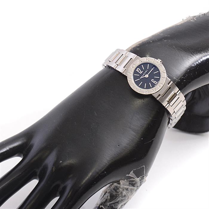 ブルガリ 時計 レディース ブルガリブルガリ SS 電池式 ブラック文字盤 BB23SS BVLGARI【中古】