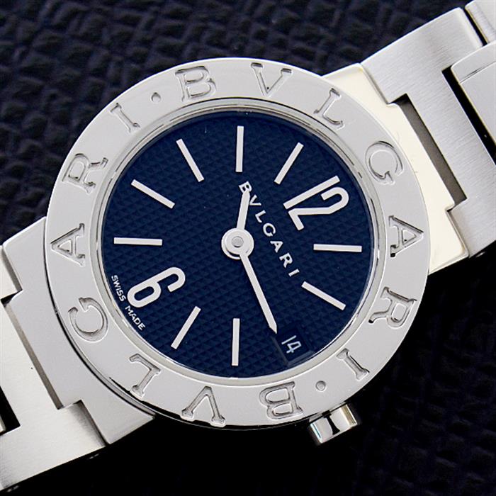 ブルガリ 時計 レディース ブルガリブルガリ SS 電池式 ブラック文字盤 BB23SS BVLGARI【中古】