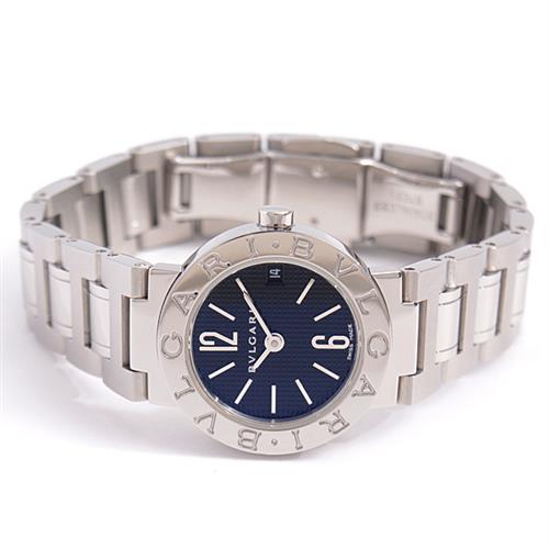 ブルガリ 時計 レディース ブルガリブルガリ SS 電池式 ブラック文字盤 BB23SS BVLGARI【中古】