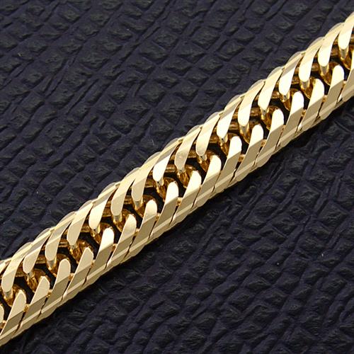 喜平 ネックレス K18 Mカット トリプル 30g 40cm 造幣局検定刻印入 メンズ レディース チェーン イエローゴールド YG 【中古】