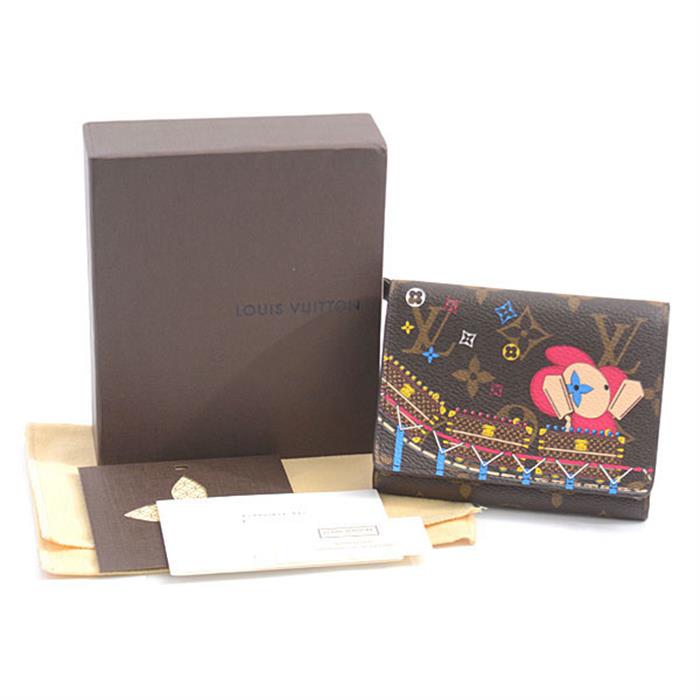 ルイヴィトン 財布 レディース ポルトフォイユ ヴィクトリーヌ モノグラム M69751 Louis Vuitton 【中古】