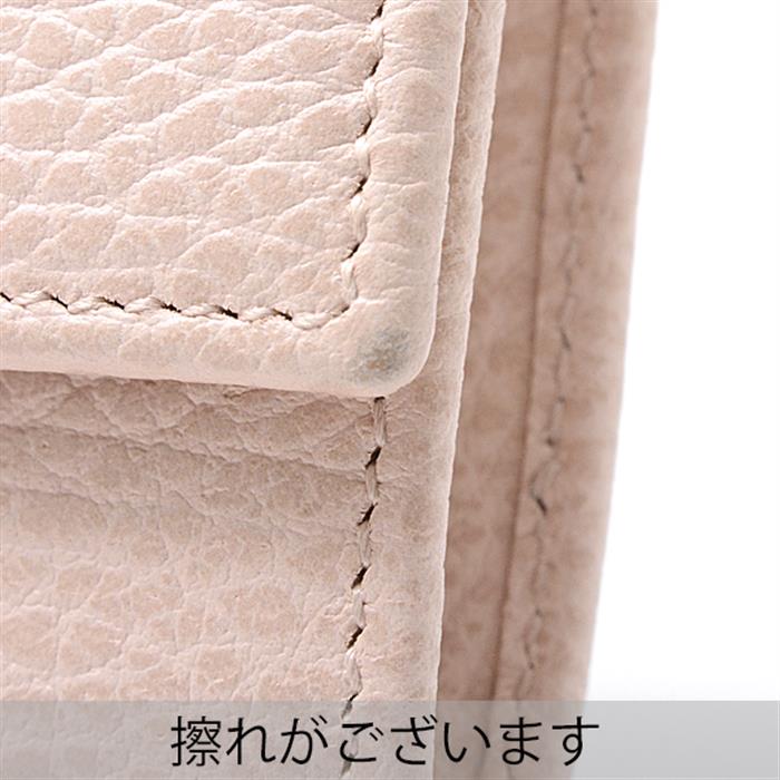 グッチ 財布 レディース フラップ付き長財布 GGマーモント レザー ピンク 456116 GUCCI【中古】