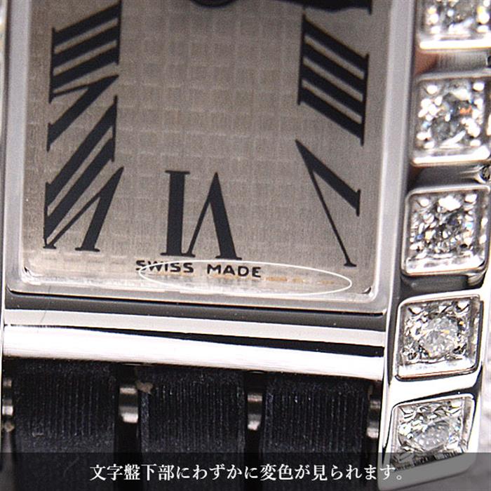 カルティエ 時計 レディース タンクアロンジェ ラニエール メーカーメンテ済 ダイヤモンド ベゼル ホワイトゴールド Cartier WJ200338 750WG 中古