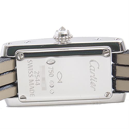 カルティエ 時計 レディース タンクアロンジェ ラニエール メーカーメンテ済 ダイヤモンド ベゼル ホワイトゴールド Cartier WJ200338 750WG 中古