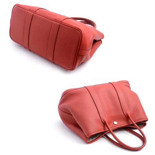 エルメス バッグ レディース ガーデンパーティ TPM ハンドバッグ カントリー レッド系 □R刻印 HERMES 中古
