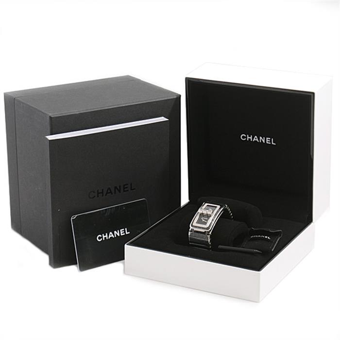 シャネル 時計 レディース コードココ ダイヤモンド ベゼル ブラック文字盤 電池式 CHANEL H5148 CE 中古